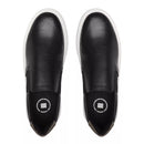 SLIP-ON MASCULINO CASUAL EM COURO PRETO-SMOKE