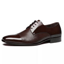 SAPATO DERBY MASCULINO SOCIAL EM COURO MARROM - CAFE