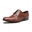 SAPATO DERBY MASCULINO SOCIAL EM COURO MARROM - WHISKY