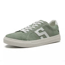 TÊNIS MASCULINO CASUAL EM COURO VERDE COM CONFORTO