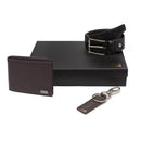 Kit Carteira + Chaveiro + Cinto Masculino